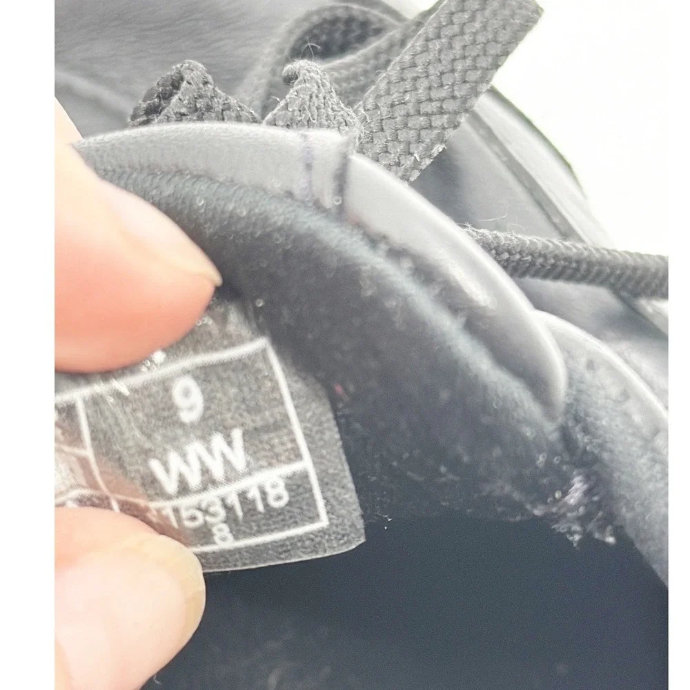 SAS Tour II Lace Up Sneaker Black Leather Comfort Wide Width Sneakers Size 9 WW